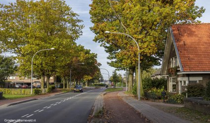 Heden 2014 - Links, Slangenburg, in het midden de rotonde Lunterseweg, Rooseveltstraat en Wildzoom. Rechts, Arendshorst en 't Beekhuisje - Barneveld